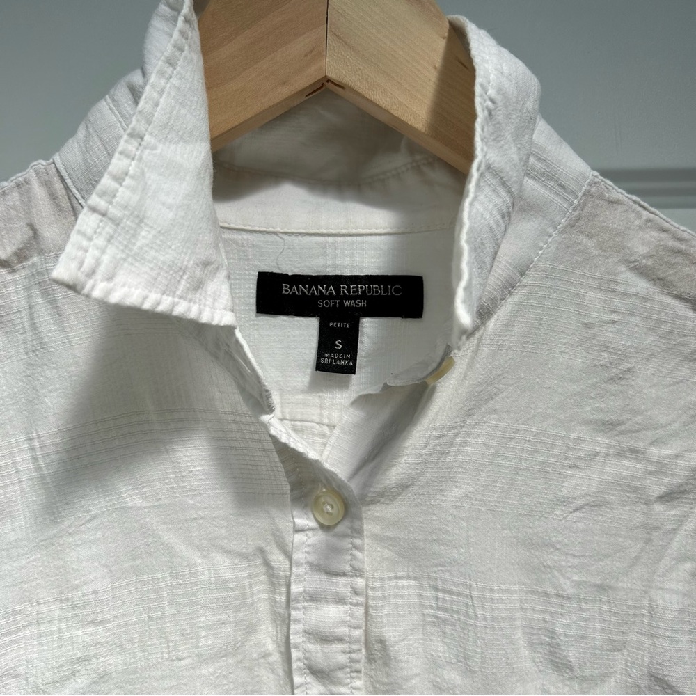 Banana Republic white button down - Picture 2 of 7